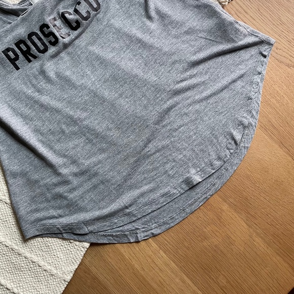 Grey Old Navy Espresso Then Prosecco Graphic Tee - Picture 3 of 11